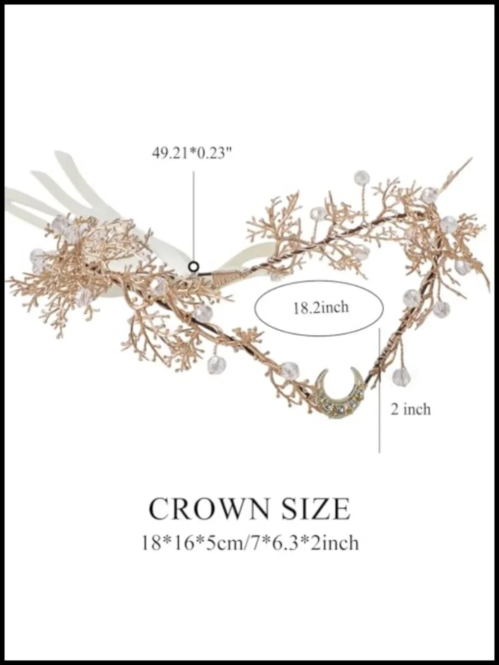 Woodland Flower Elf Crown Floral Moon Headpiece Forest Fairy Costume